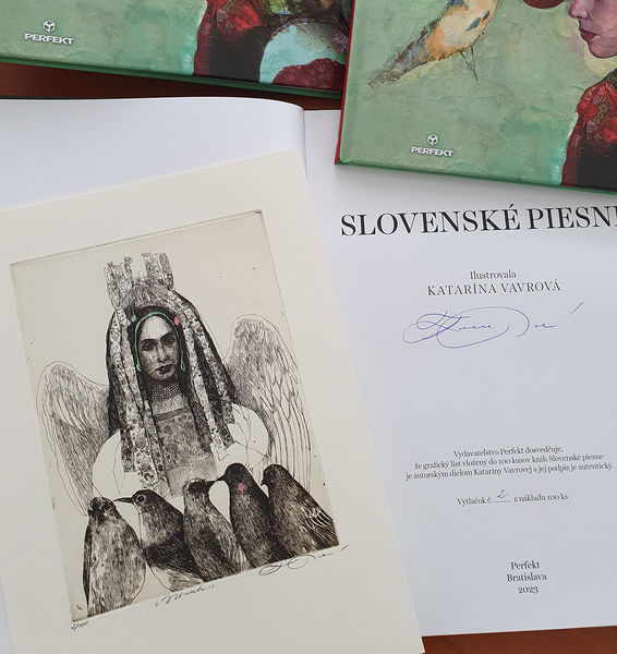 Slovenské piesne - limitovaná edícia s grafikou